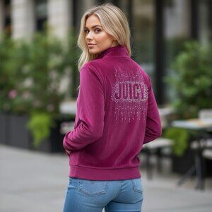 Juicy Couture Velour Sleepwear Pajama Top Y2K Bling Spell Out L Loungewear Comfy